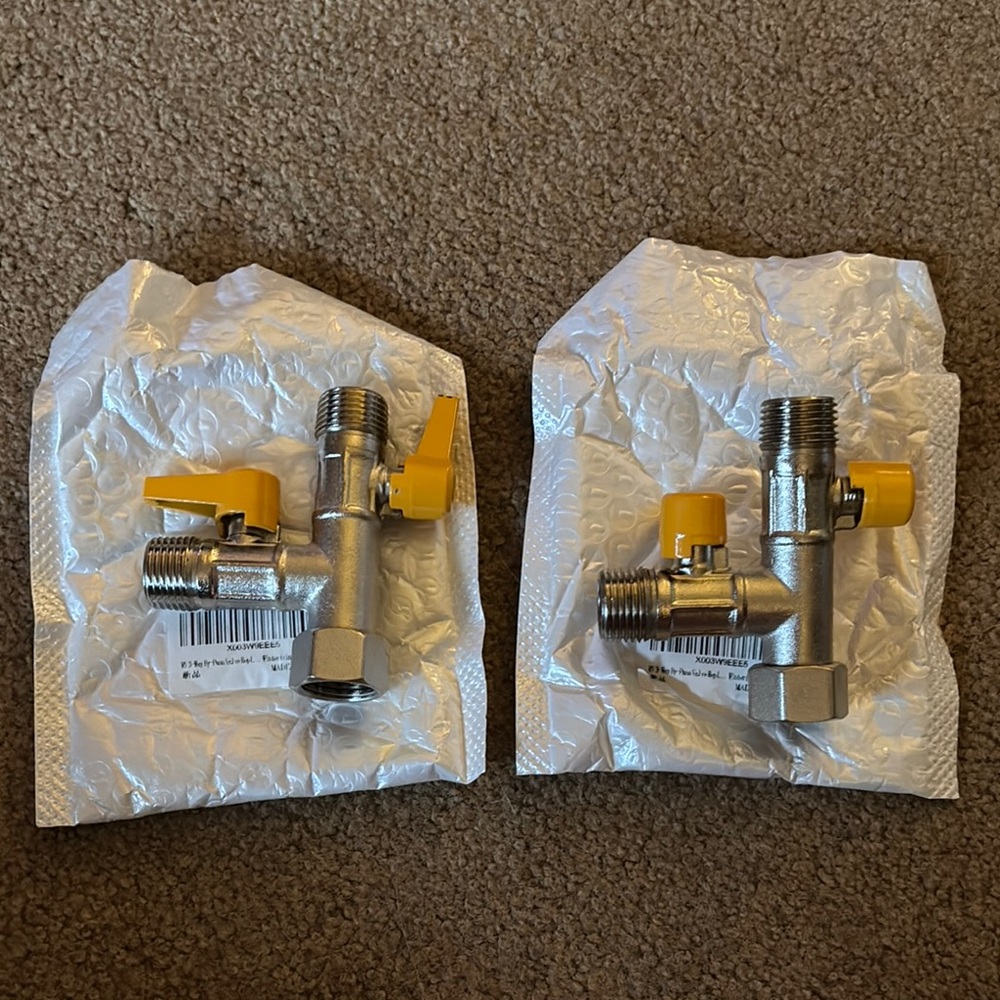 2 RV Winterizing Valves, new